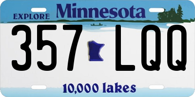 MN license plate 357LQQ