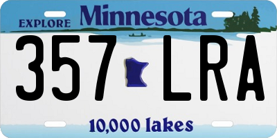MN license plate 357LRA
