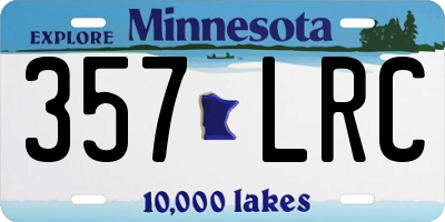 MN license plate 357LRC