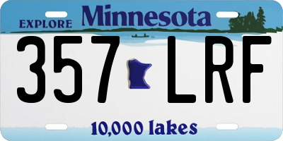 MN license plate 357LRF
