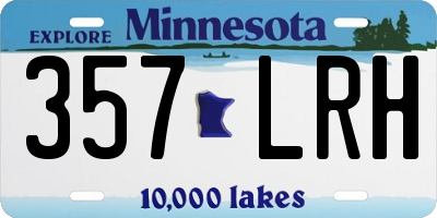 MN license plate 357LRH