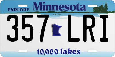 MN license plate 357LRI