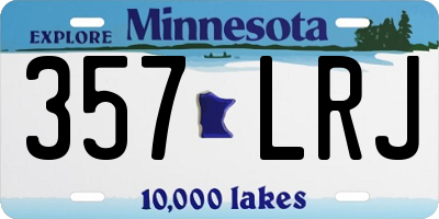 MN license plate 357LRJ