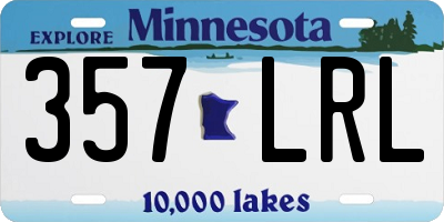 MN license plate 357LRL