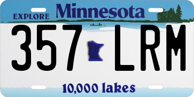 MN license plate 357LRM