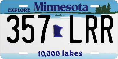 MN license plate 357LRR