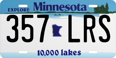 MN license plate 357LRS