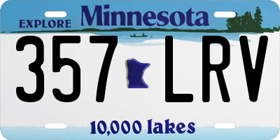 MN license plate 357LRV