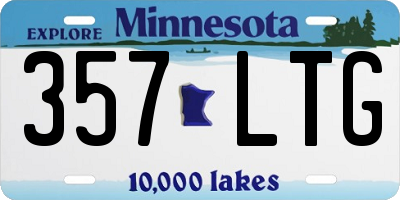 MN license plate 357LTG