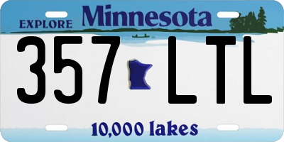 MN license plate 357LTL