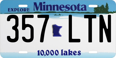MN license plate 357LTN