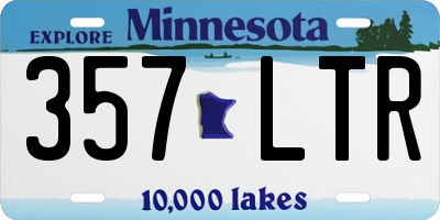 MN license plate 357LTR