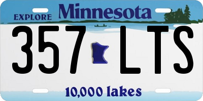 MN license plate 357LTS