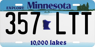 MN license plate 357LTT