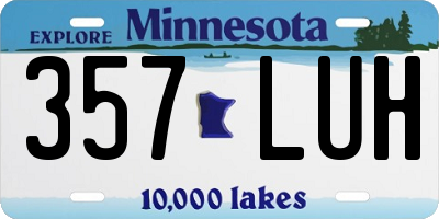 MN license plate 357LUH