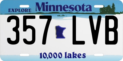 MN license plate 357LVB