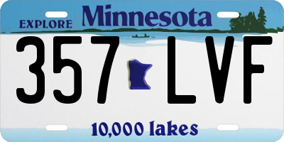 MN license plate 357LVF