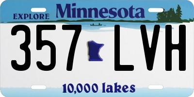 MN license plate 357LVH