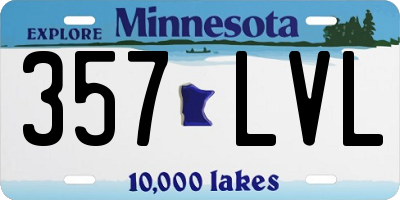 MN license plate 357LVL