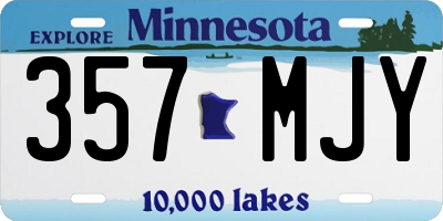 MN license plate 357MJY