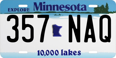 MN license plate 357NAQ