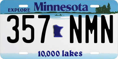 MN license plate 357NMN