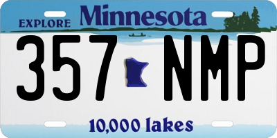 MN license plate 357NMP
