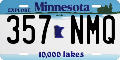 MN license plate 357NMQ