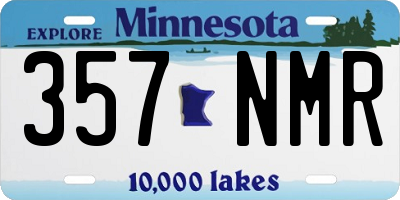 MN license plate 357NMR