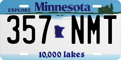 MN license plate 357NMT