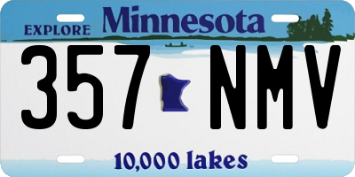 MN license plate 357NMV