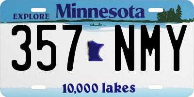 MN license plate 357NMY