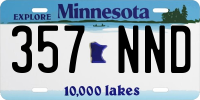MN license plate 357NND
