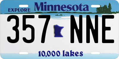 MN license plate 357NNE