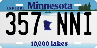 MN license plate 357NNI