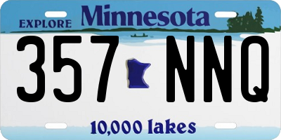 MN license plate 357NNQ