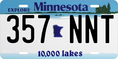 MN license plate 357NNT