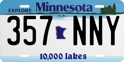 MN license plate 357NNY