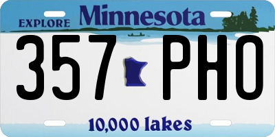 MN license plate 357PHO
