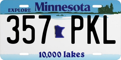 MN license plate 357PKL