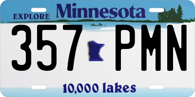 MN license plate 357PMN