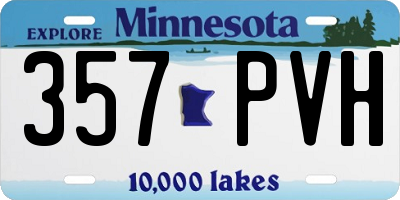 MN license plate 357PVH