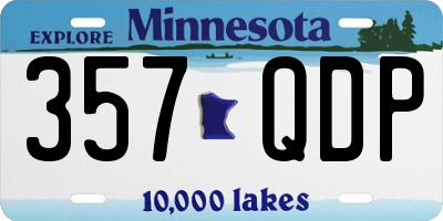 MN license plate 357QDP