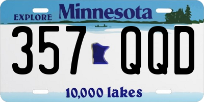 MN license plate 357QQD