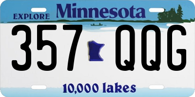 MN license plate 357QQG