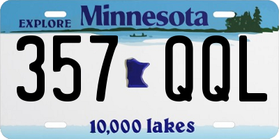 MN license plate 357QQL