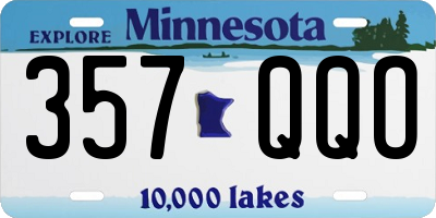 MN license plate 357QQO