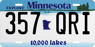 MN license plate 357QRI