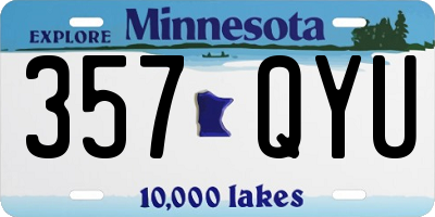 MN license plate 357QYU
