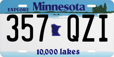 MN license plate 357QZI